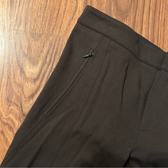 Women’s VINCE $295 Ponte Stretch Riding Skinny Slim Solid Brown Pants Size 8 - Picture 5 of 8
